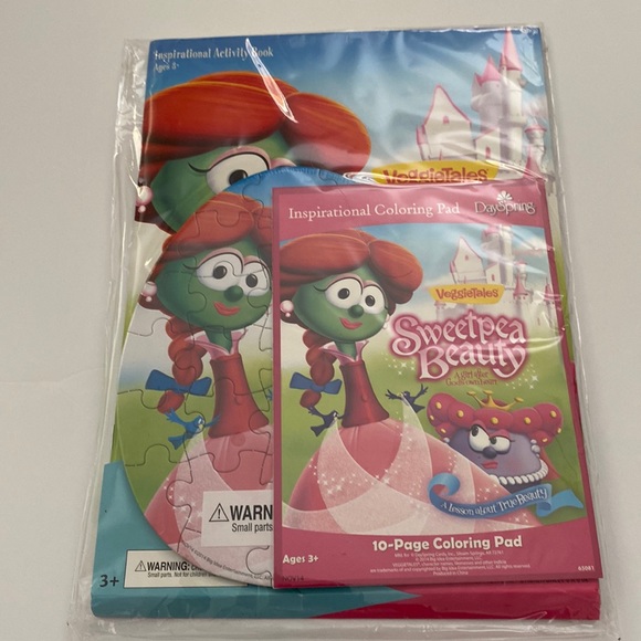 VeggieTales.Coloring pad, puzzle and activity book. 2014. Brand new.Never opened - Picture 1 of 1